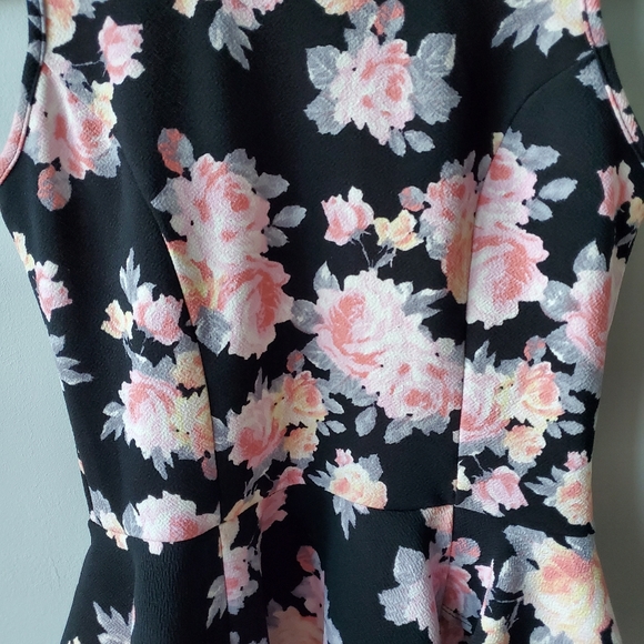 A. Byer Stretchy Flare Peplum Blouse - Picture 10 of 16